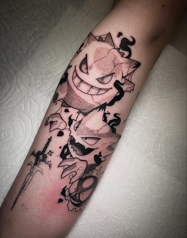 Anime tattoo by 🕸️ 𝔥𝔞𝔶𝔩𝔦𝔢 🕸️