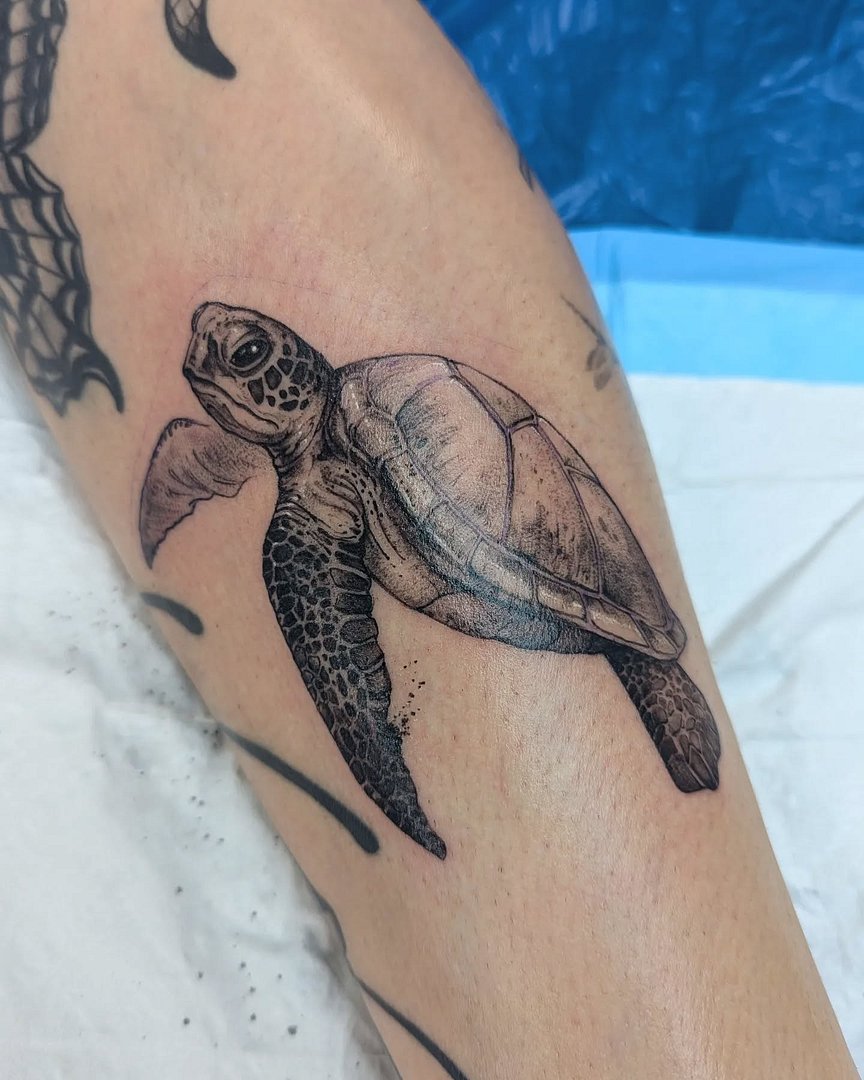 Illustrative tattoo by Nick Matthews