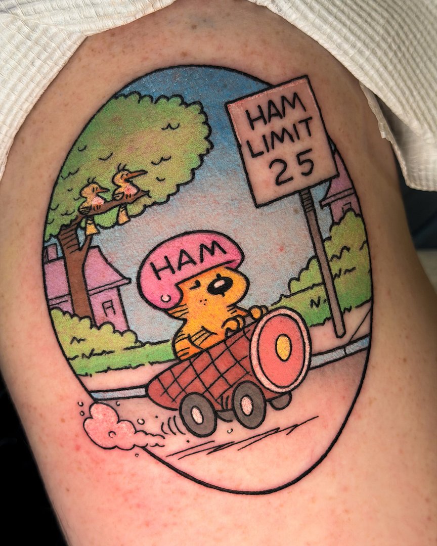 Horror tattoo by ghoulgrltats
