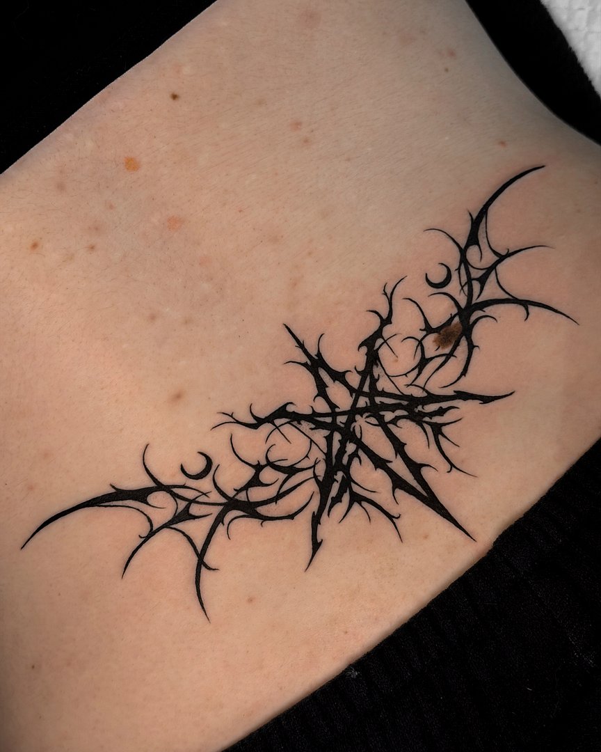 Horror tattoo by ghoulgrltats