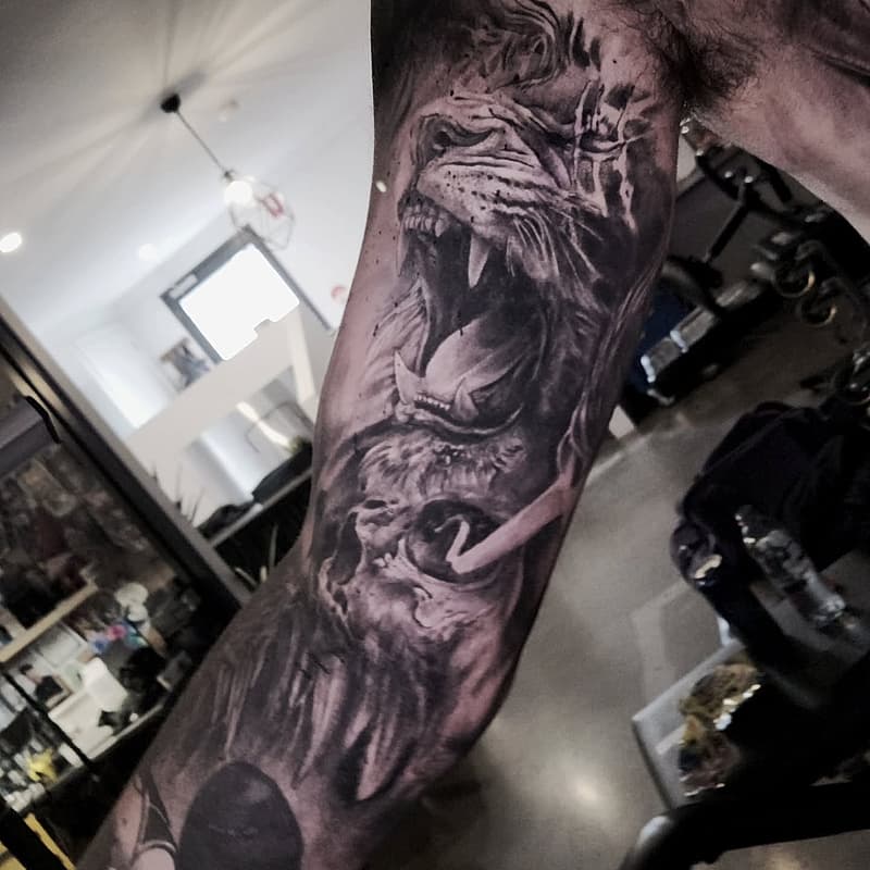 Realism (black & grey) tattoo by Jɑყ Ɗɑѵíҽs Ƭɑեեօօs