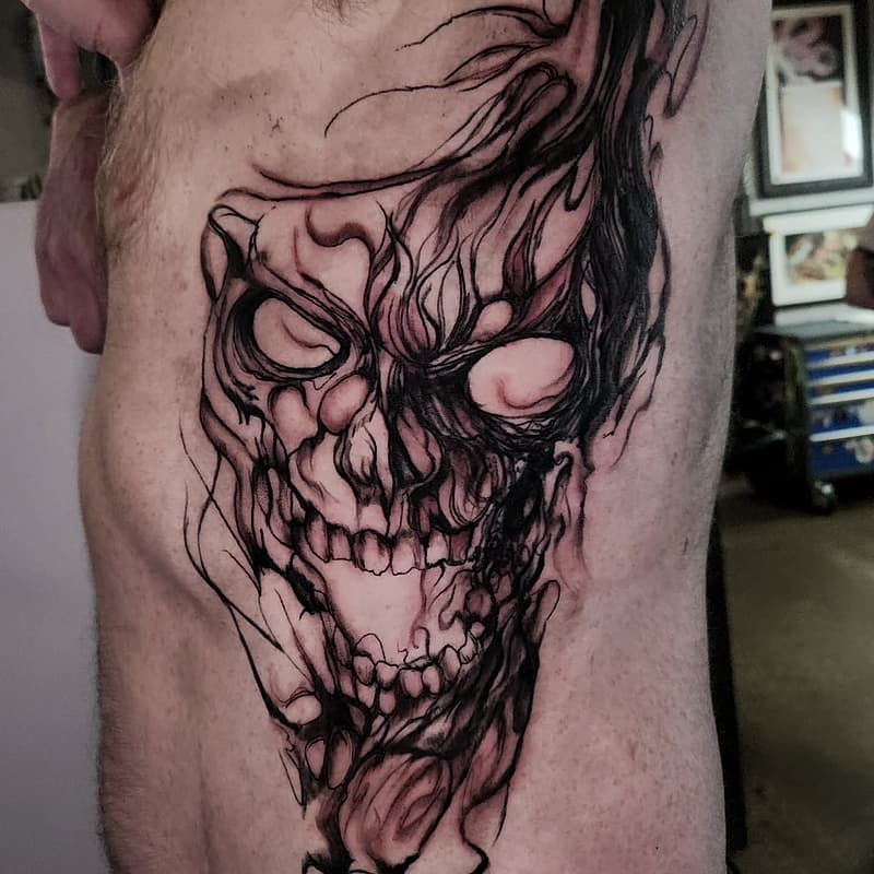 Realism (black & grey) tattoo by Jɑყ Ɗɑѵíҽs Ƭɑեեօօs