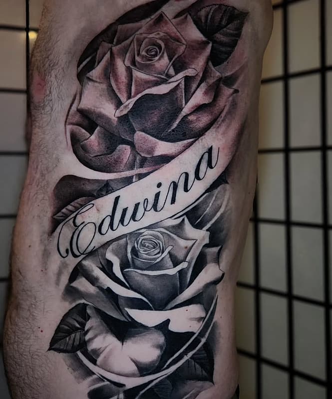 Realism (black & grey) tattoo by Jɑყ Ɗɑѵíҽs Ƭɑեեօօs