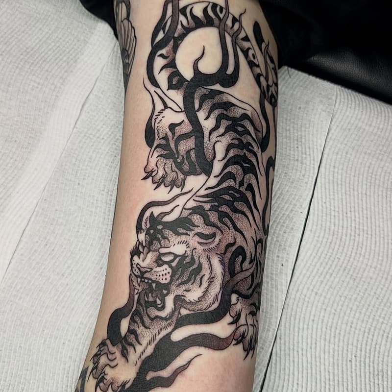 Blackwork tattoo by Josh