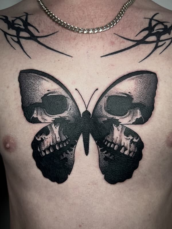 Blackwork tattoo by Josh