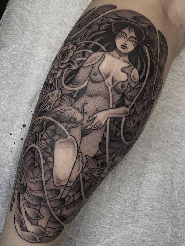 Blackwork tattoo by Amanda Marie