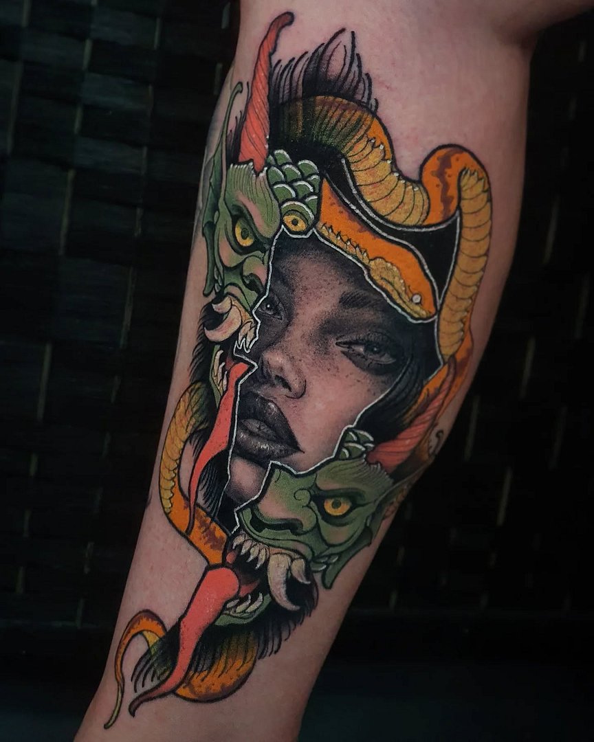 Tattoo by Alicia Wright in Australia