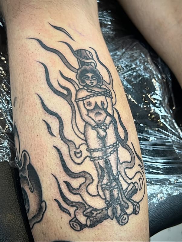 American Traditional tattoo by 🜏 Zachary Shirt