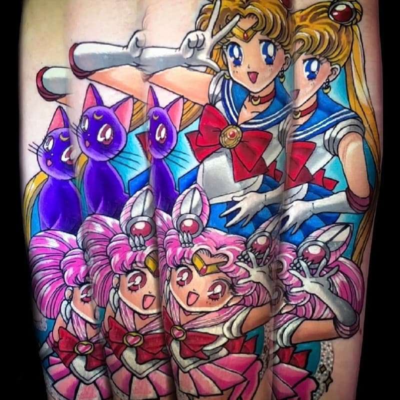 Anime tattoo by MattyNate Tattoos