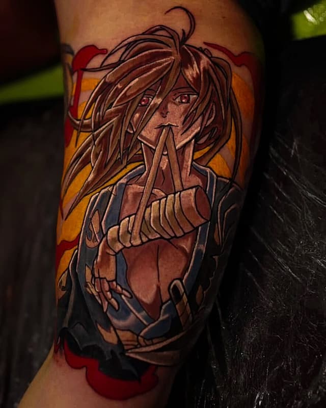 Anime tattoo by MattyNate Tattoos