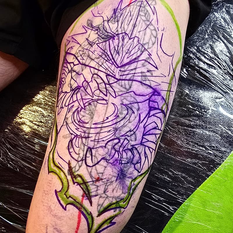 Anime tattoo by MattyNate Tattoos