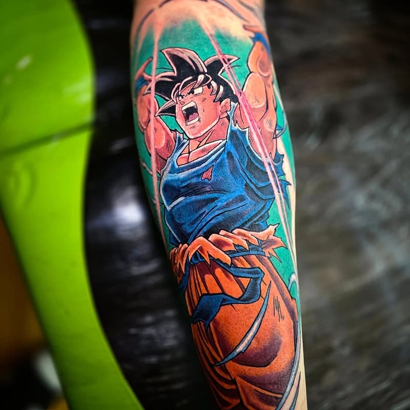 Anime tattoo by MattyNate Tattoos