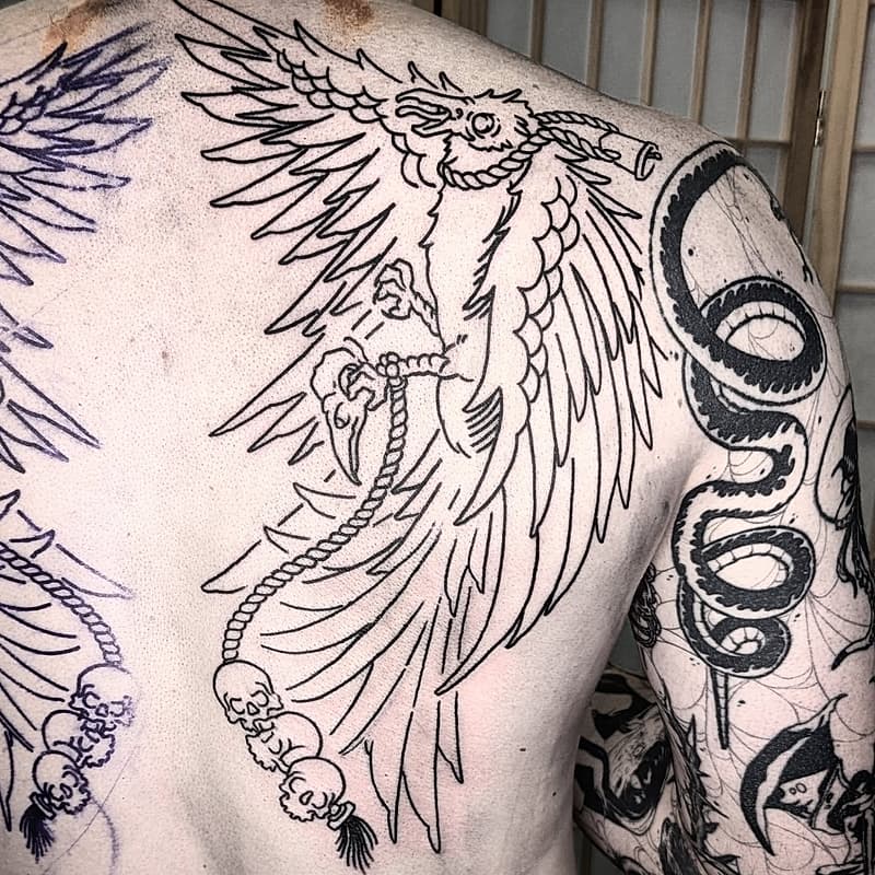 Blackwork tattoo by 𝔼𝕃𝔻𝔼ℝ𝕋𝔸𝕋𝕋𝕆𝕆