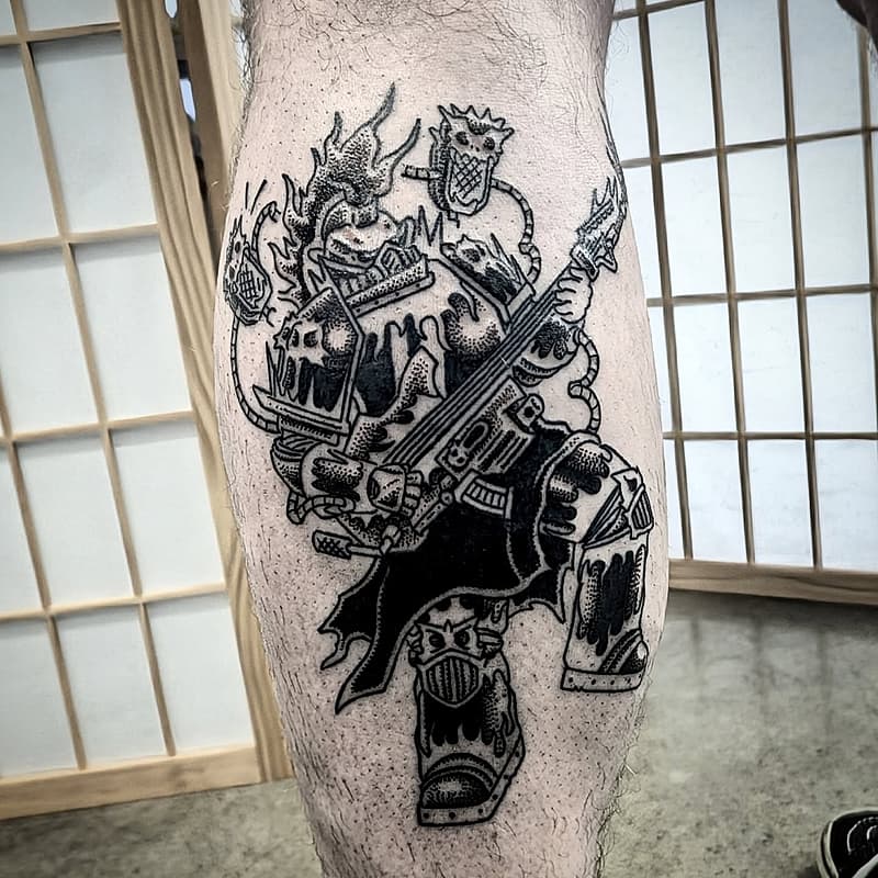 Blackwork tattoo by 𝔼𝕃𝔻𝔼ℝ𝕋𝔸𝕋𝕋𝕆𝕆