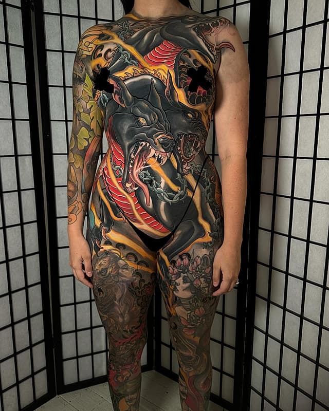 Tattoo by Jake Danielson in Australia