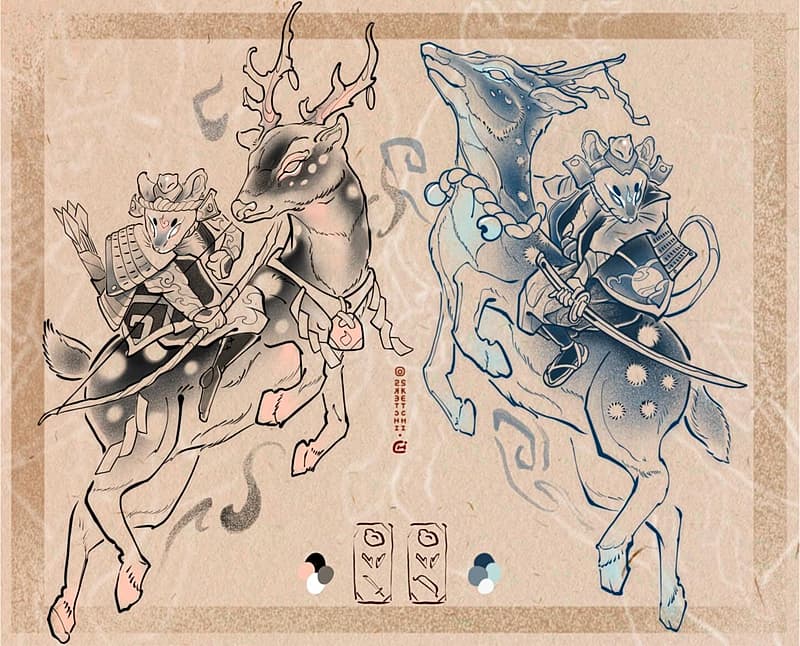 Neo-Japanese tattoo by Sketchi.sketchi