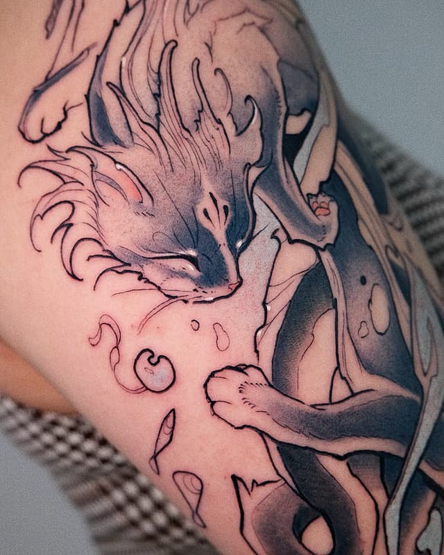Neo-Japanese tattoo by Sketchi.sketchi