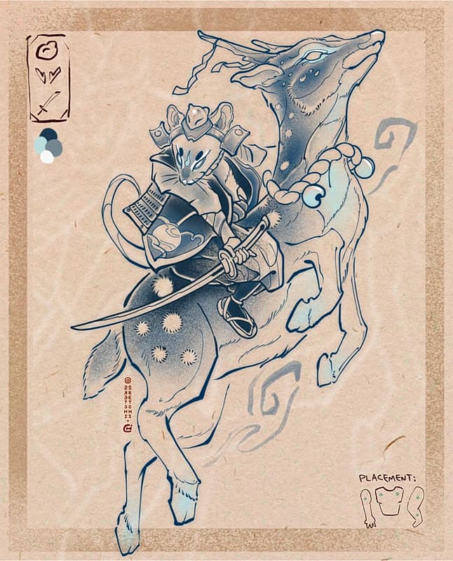 Neo-Japanese tattoo by Sketchi.sketchi