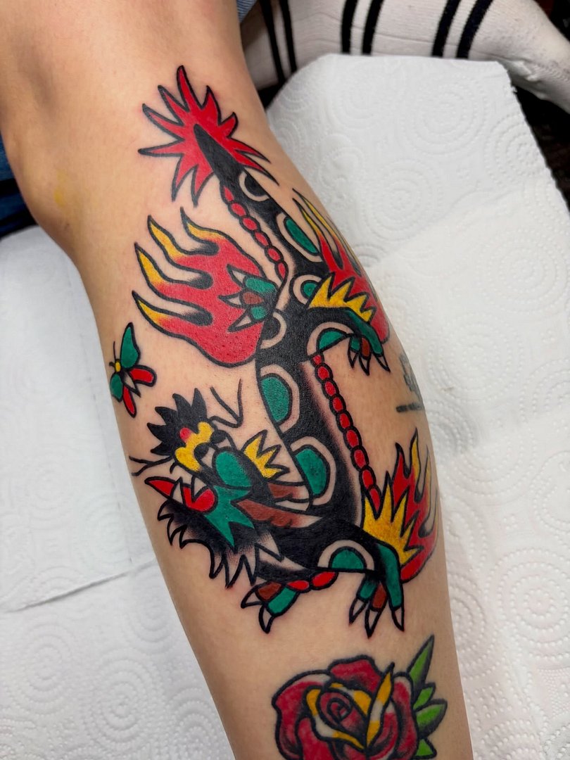 American Traditional tattoo by Ali Ayaşlıgil