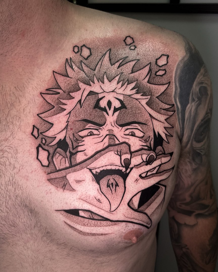 Anime tattoo by Tyron Guthrie | Tattoo Artist