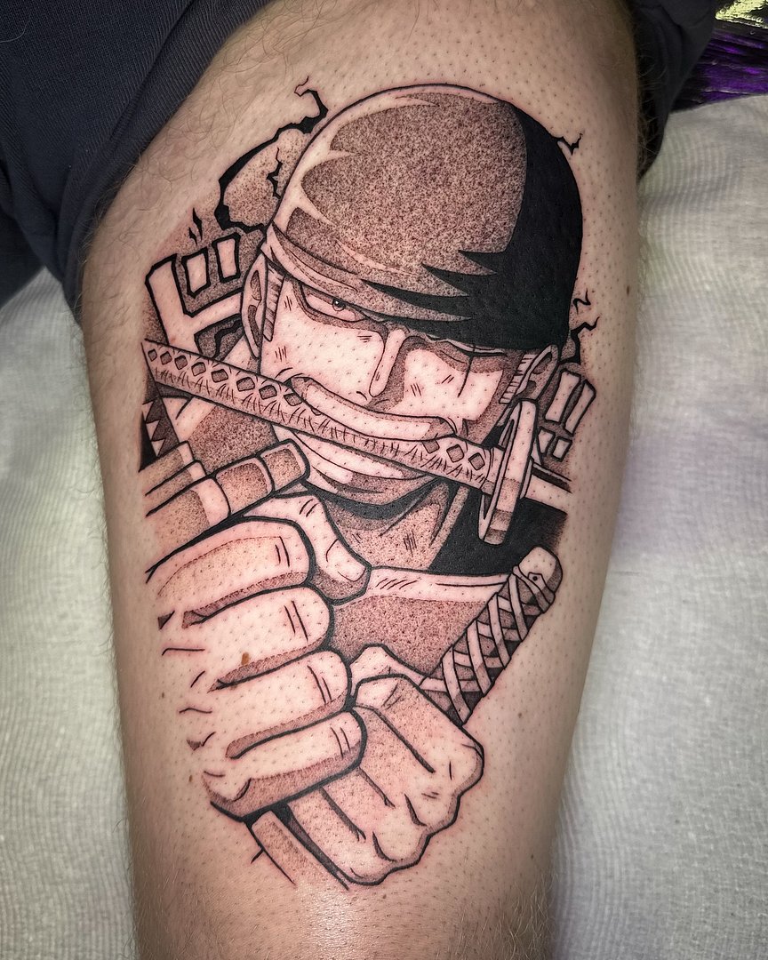 Anime tattoo by Tyron Guthrie | Tattoo Artist