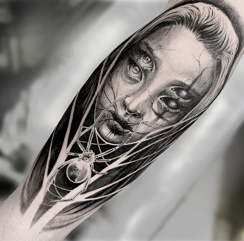Realism (black & grey) tattoo by Filip Kasny
