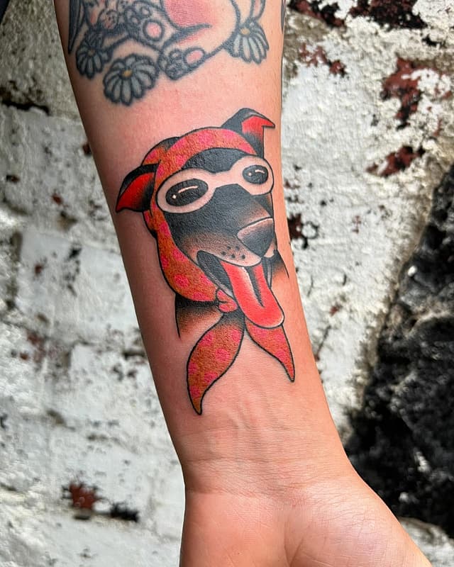 American Traditional tattoo by Amber Jane
