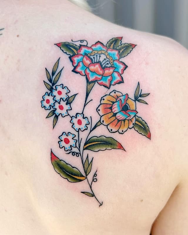 American Traditional tattoo by Amber Jane
