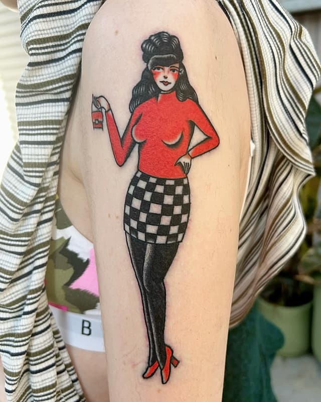 American Traditional tattoo by Amber Jane