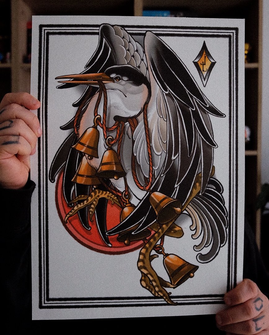 Neo-Traditional tattoo by jack_the_lantern