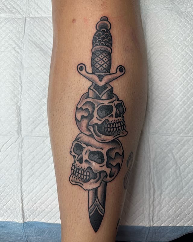 American Traditional tattoo by Lachlan Cameron