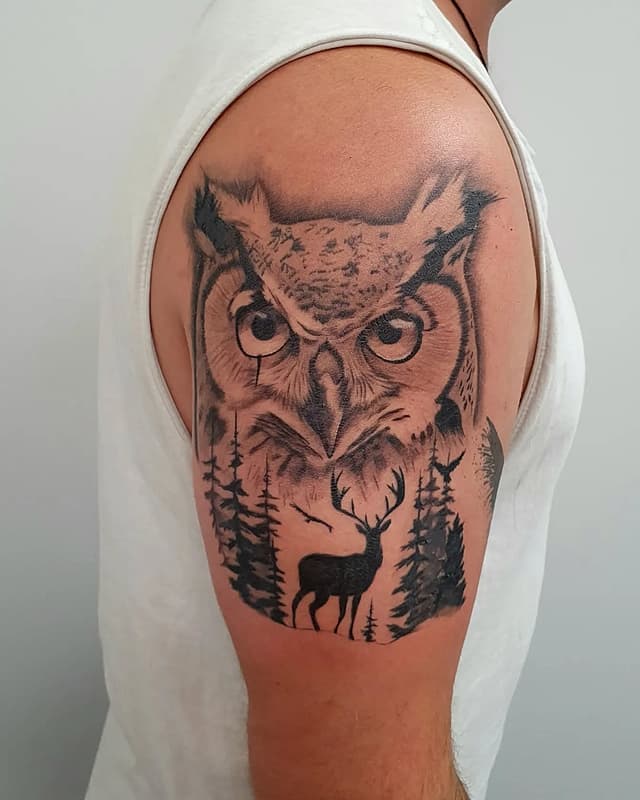 Anime tattoo by Bradley Rich