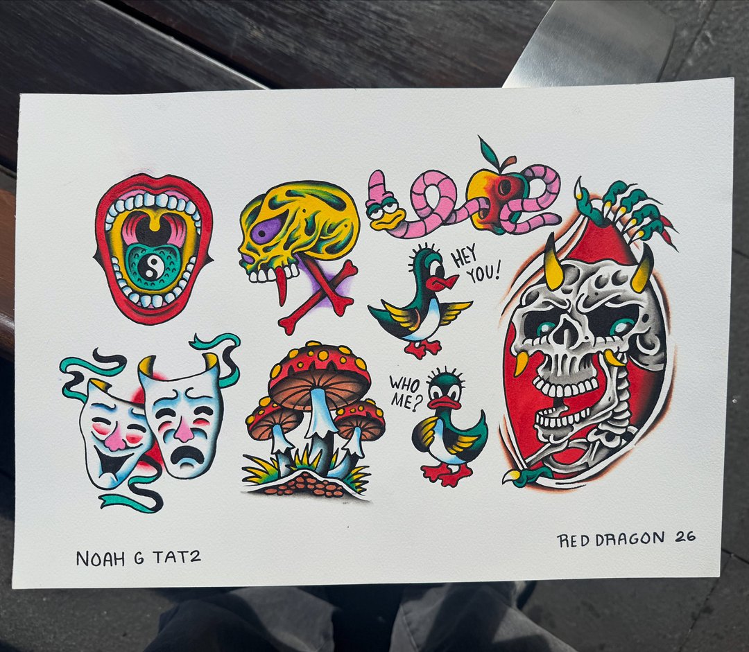 American Traditional tattoo by Noah G Tat2