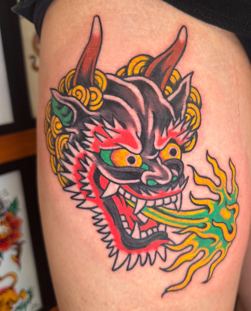American Traditional tattoo by Noah G Tat2