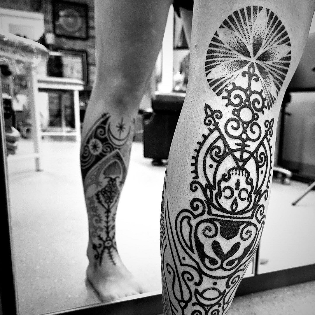 Dotwork tattoo by Anna Day