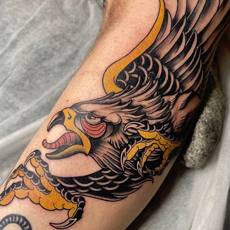 Blackwork tattoo by Graceless Tattoos