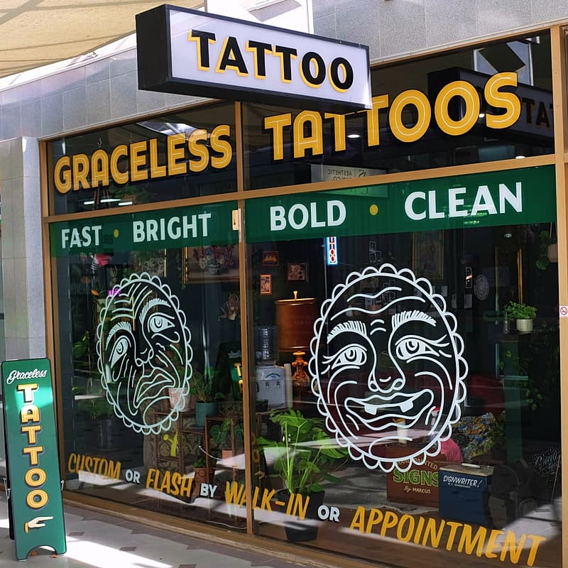 Blackwork tattoo by Graceless Tattoos