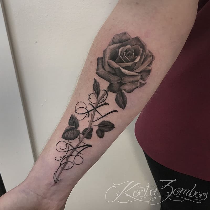 Realism (black & grey) tattoo by Kosta Zombos