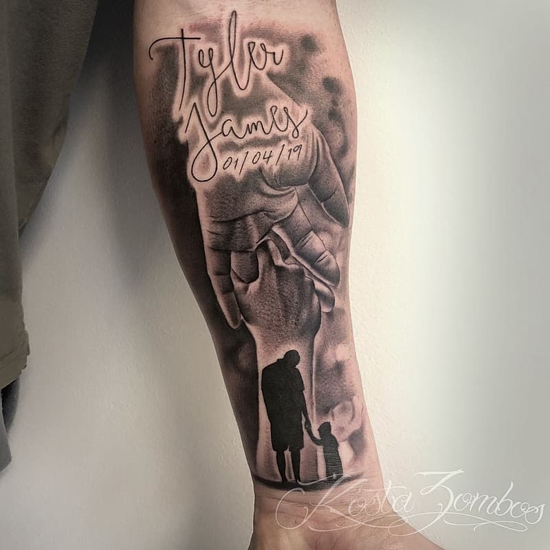 Realism (black & grey) tattoo by Kosta Zombos