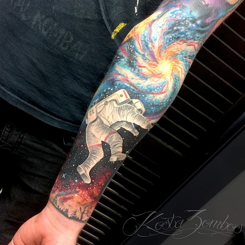 Realism (black & grey) tattoo by Kosta Zombos