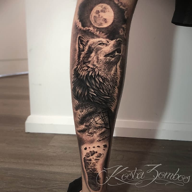 Realism (black & grey) tattoo by Kosta Zombos