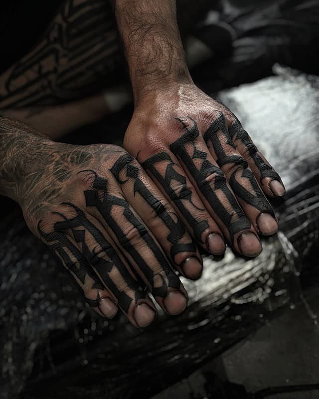 Script/Lettering tattoo by LETTERS BY STEPH