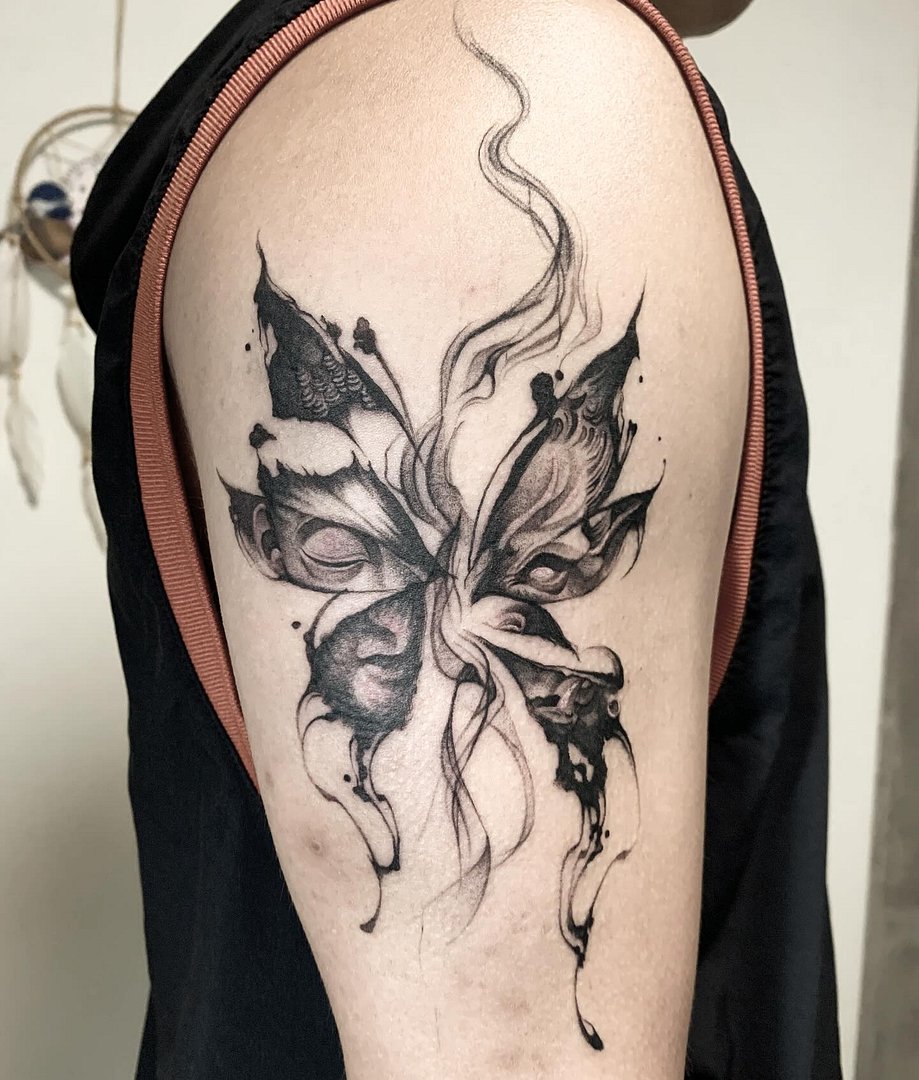 Fineline tattoo by Soul Whisper Ink 靈語刺青