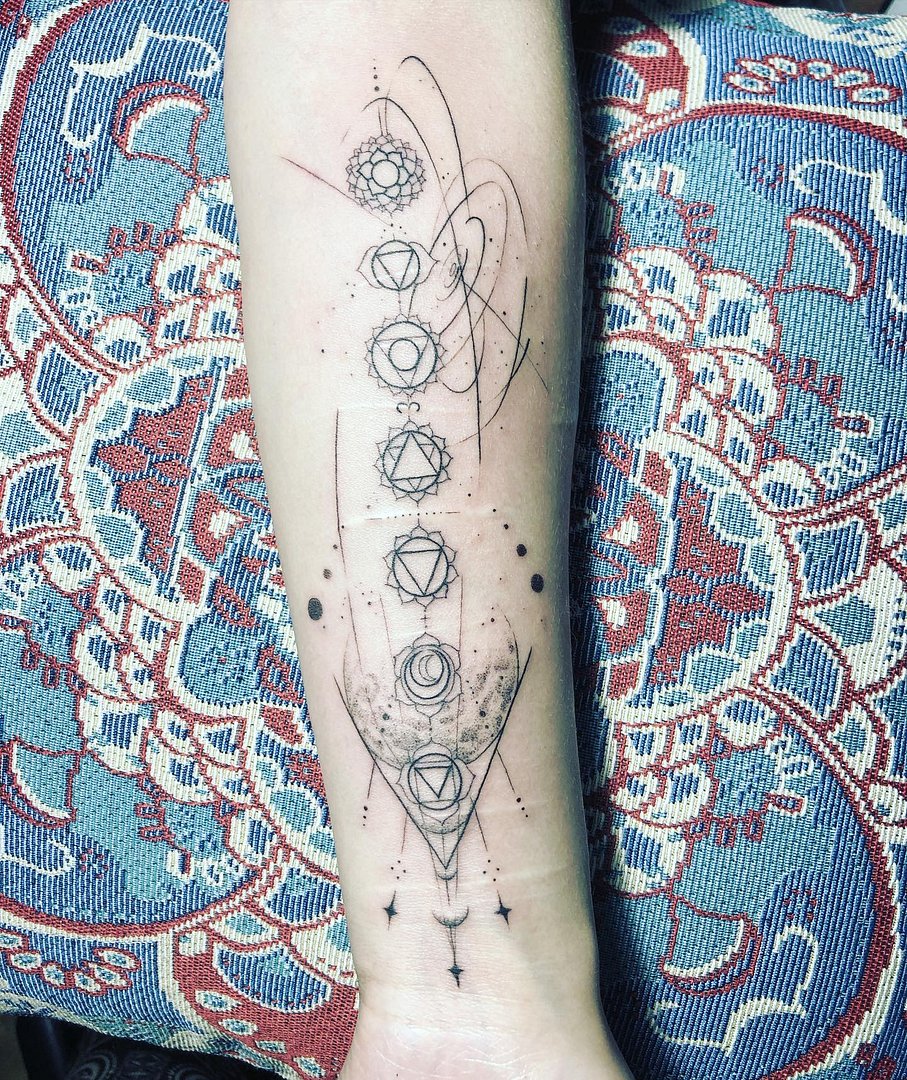 Fineline tattoo by Soul Whisper Ink 靈語刺青