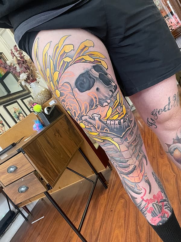 Tattoo by Pat Toussaint in Melbourne