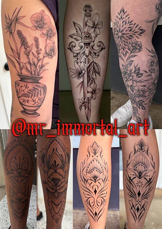 Illustrative tattoo by Jamie Runjajic-Bennett