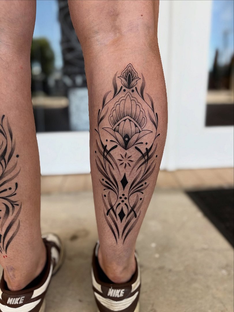 Illustrative tattoo by Jamie Runjajic-Bennett