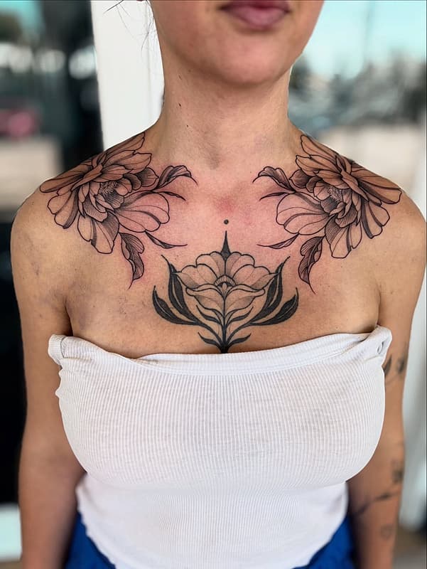 Illustrative tattoo by Jamie Runjajic-Bennett