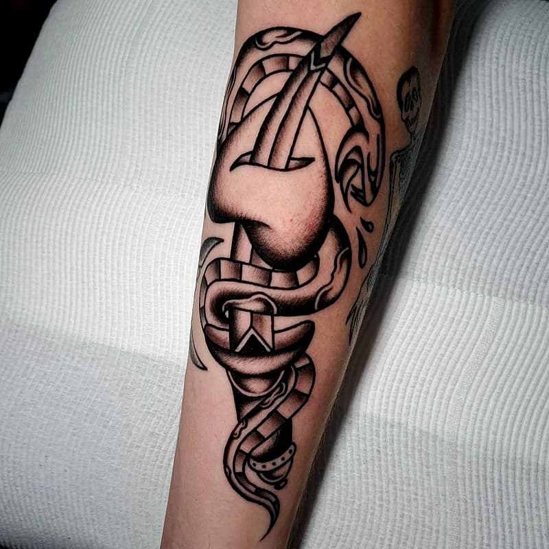 American Traditional tattoo by jakebclark