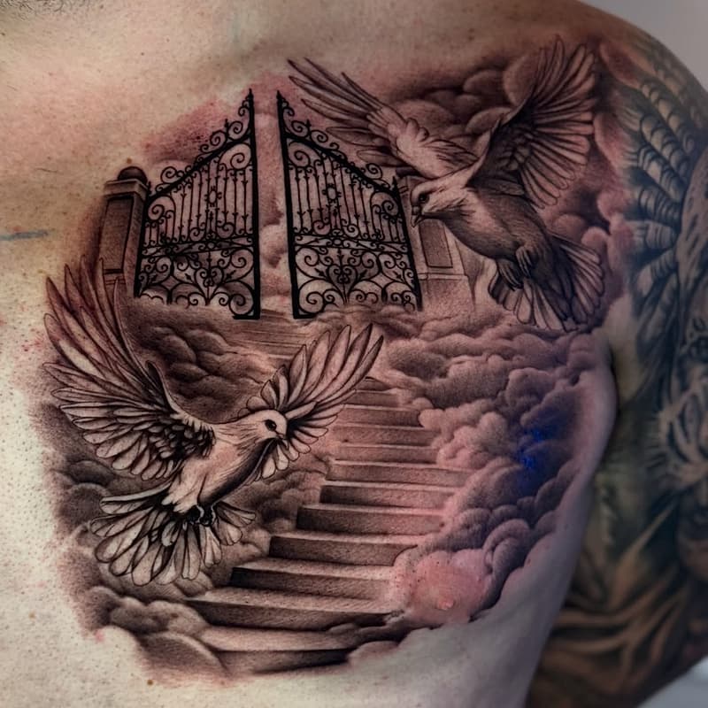 Realism (black & grey) tattoo by F C S T T T